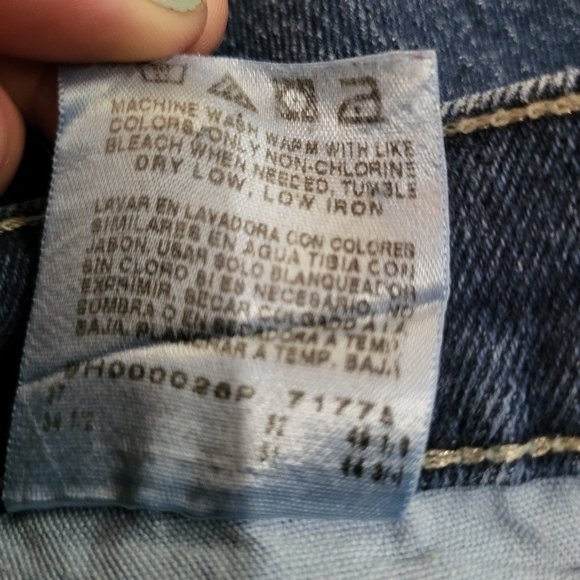 Riders by Lee Women's Relaxed Fit Straight Leg Heavyweight Blue Jeans Size 14 M - Picture 5 of 10